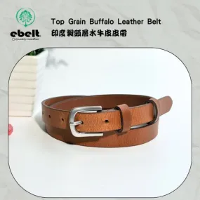 ［香港品牌 EBELT] EBC 336 印度製 頭層水牛皮真皮皮帶 BUFFALO TOP GRAIN LEATHER BELT 2.0cm