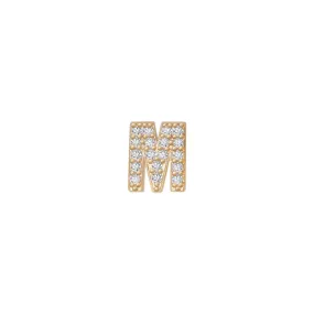 14k Skinny M Charm (yellow)