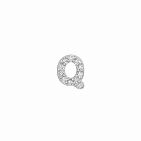 14k Skinny Q Charm (white)