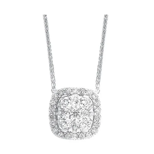 14KT WHITE GOLD DIAMOND (1/2CTW) NECKLACE
