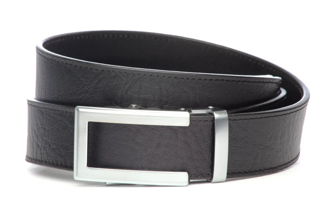 1.5" Black Buffalo Vegetable Tanned Leather w/buckle