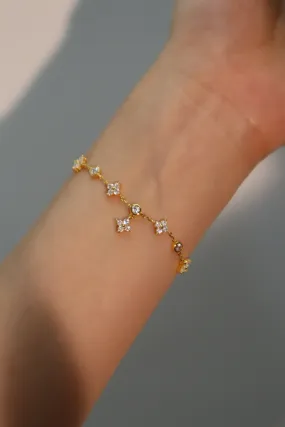 18K Gold Vermeil Multi Lucky Leaf Bracelet