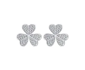 3 Leaf Diamond Earrings