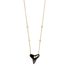 3 SOPHIA DIAMOND SHARK TOOTH NECKLACE