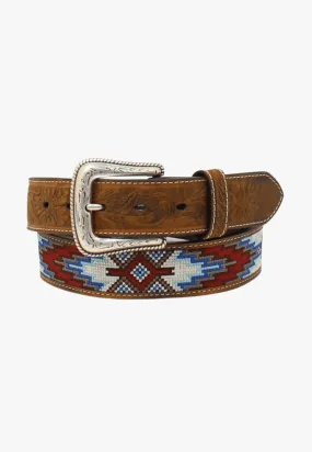 3D Mens Embroidered Southwest Inlay Belt