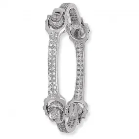 Acotis Silver Bangle Spanner Zirconia G2206
