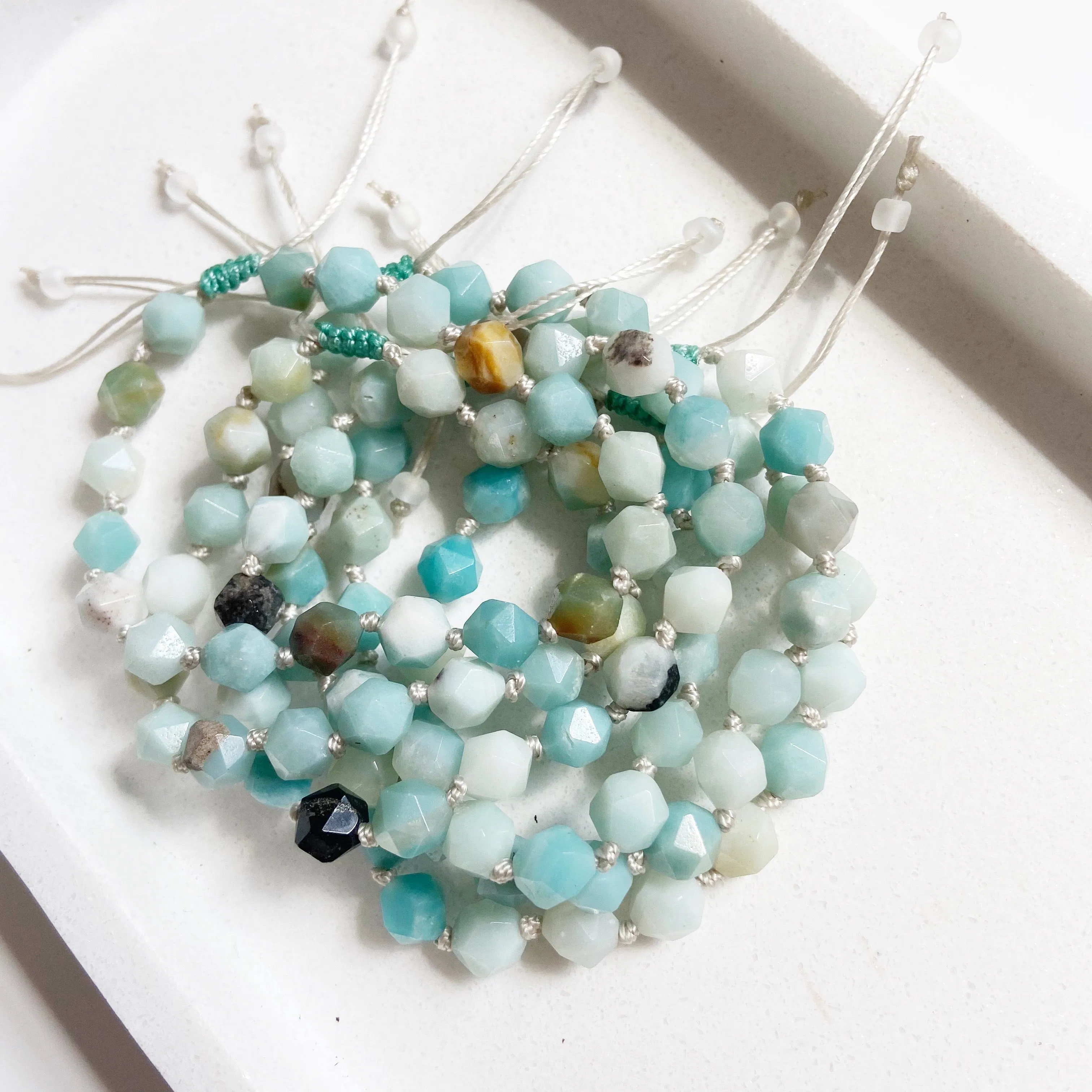Amazonite Knotted Bracelet