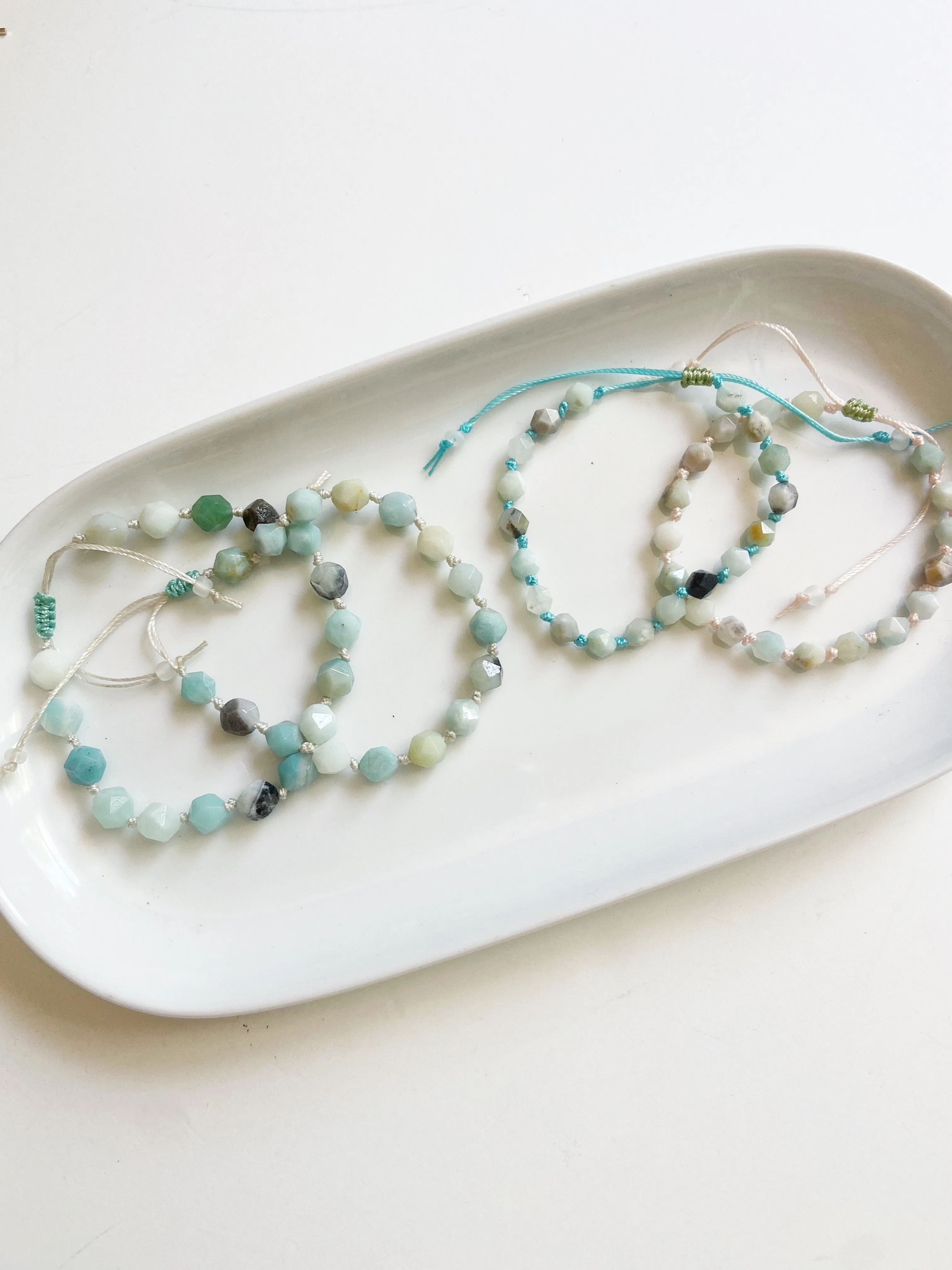 Amazonite Knotted Bracelet