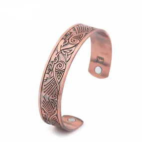 Antique Celtic Cuff Bangle - Phoenix and Celtic Knot