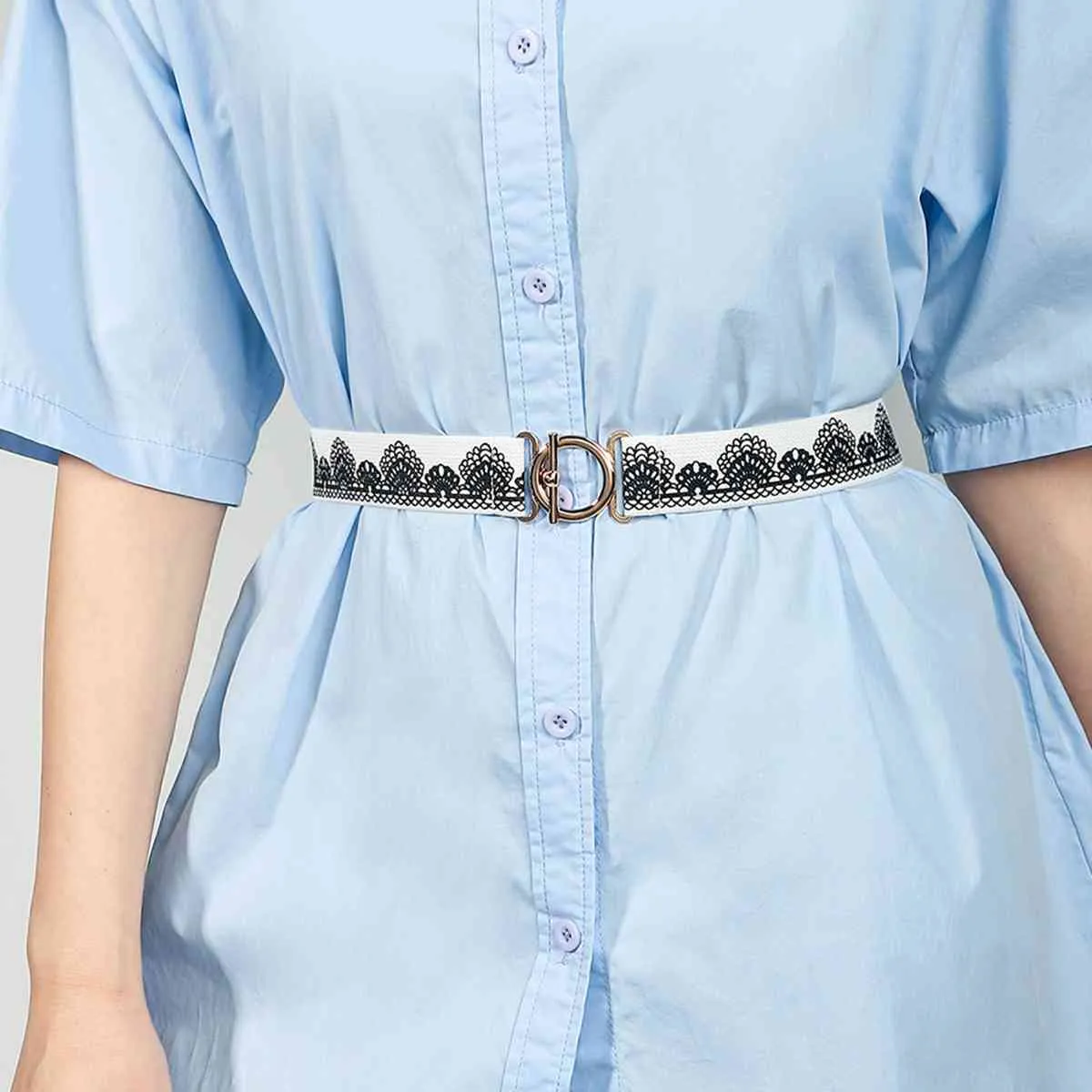 *APP EXCLUSIVE*  Toggle Clasp Elastic Belt