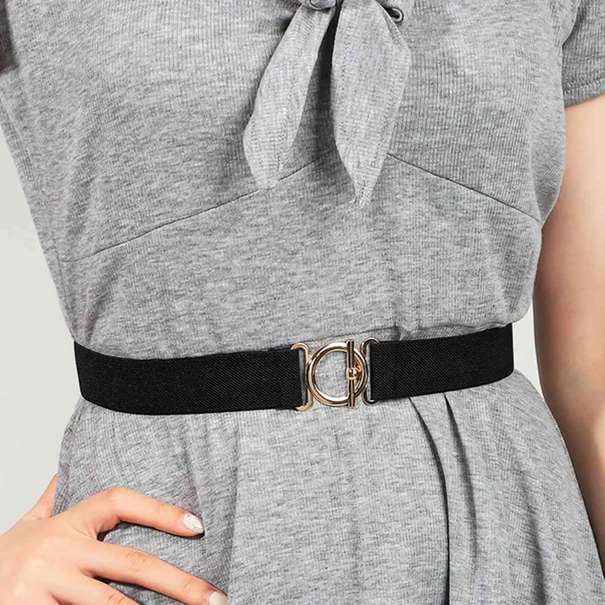 *APP EXCLUSIVE*  Toggle Clasp Elastic Belt