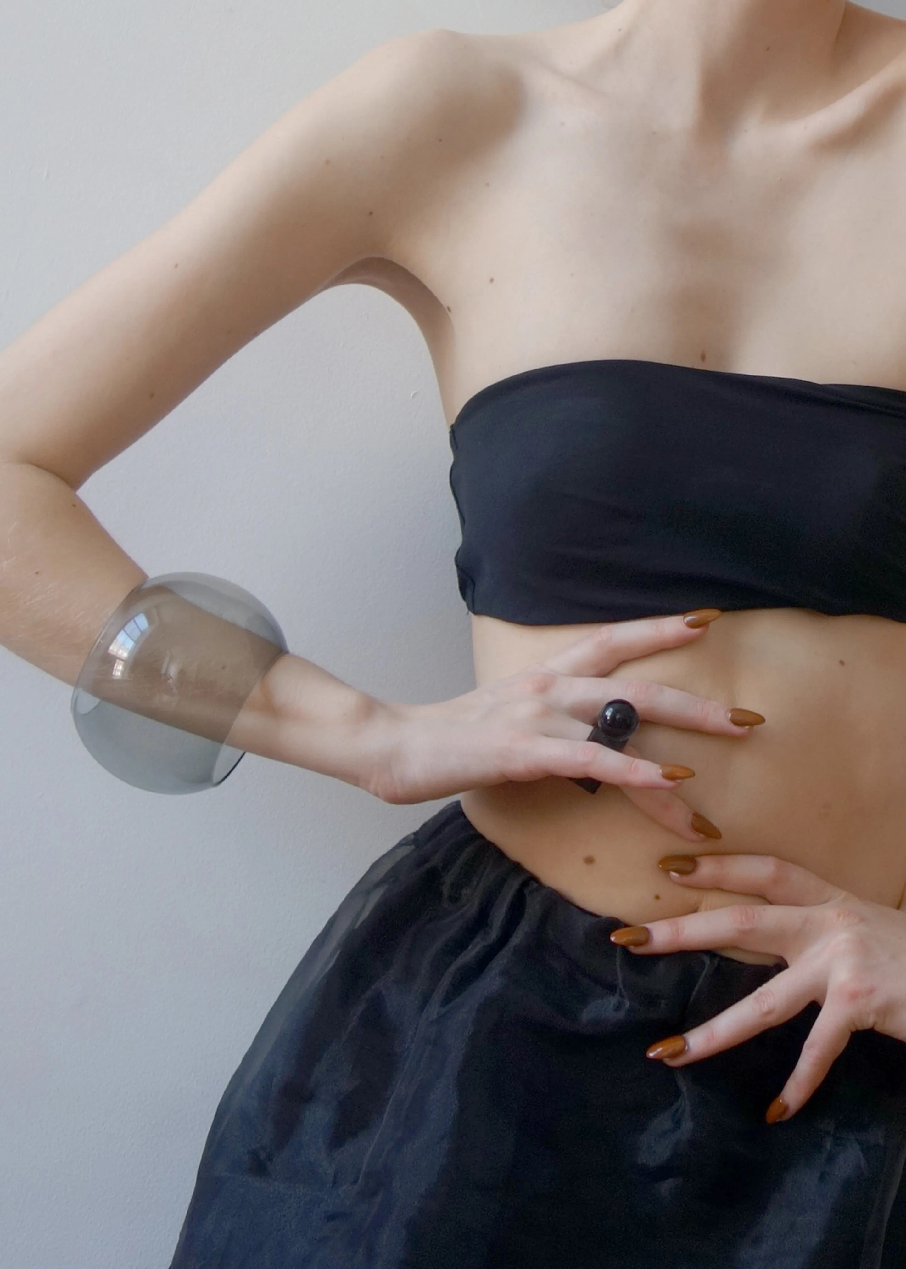 Arc Objects Exclamation Bangle - Transparent Black