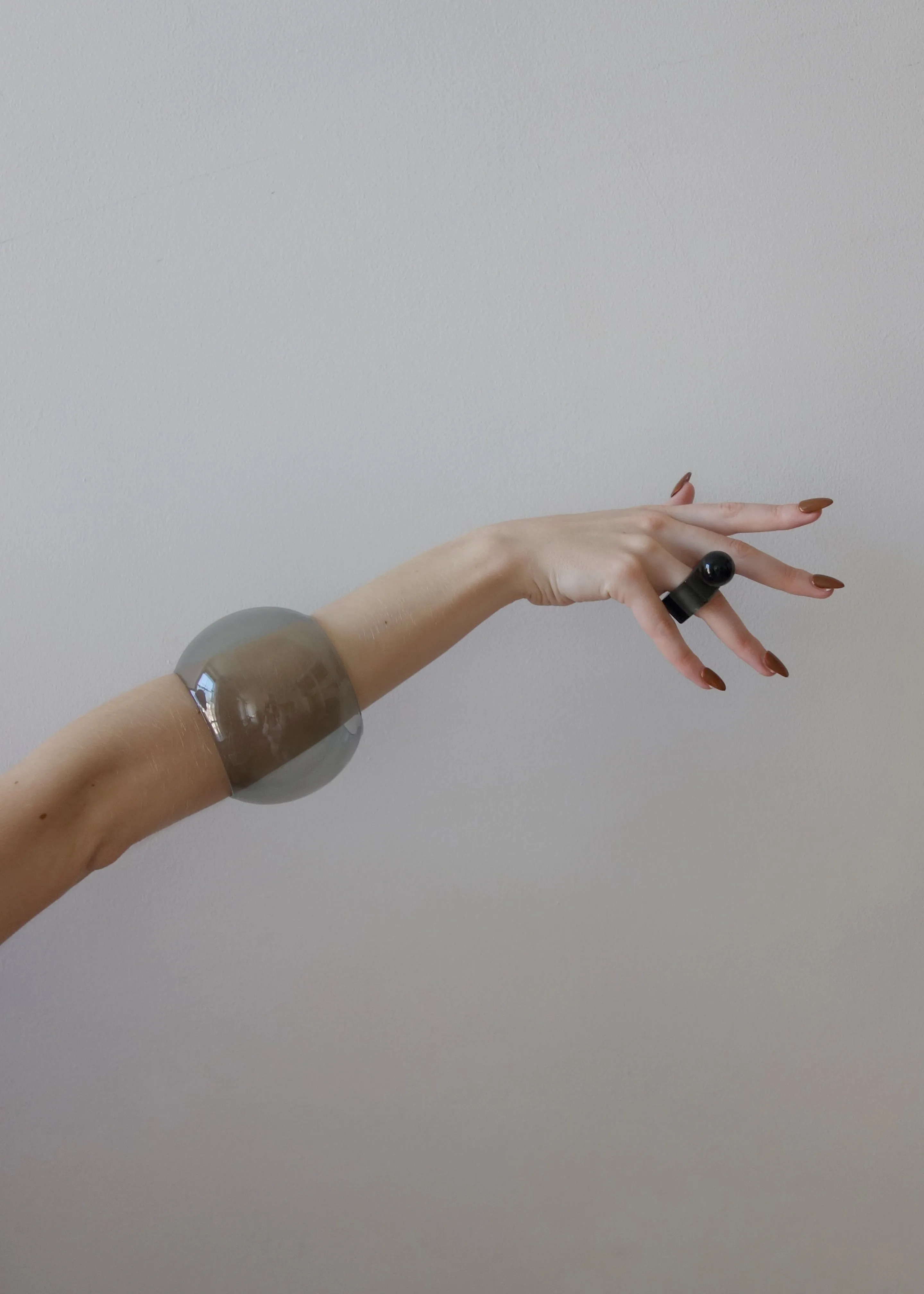 Arc Objects Exclamation Bangle - Transparent Black
