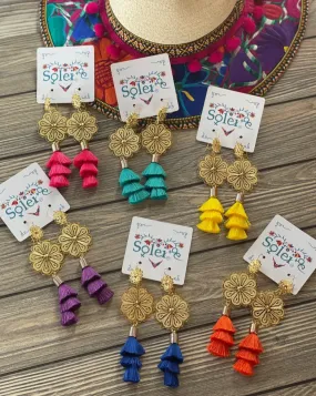 Aretes Flor Mota