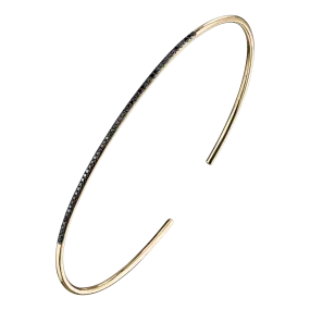 Axis Cuff with Black Pavé Diamonds