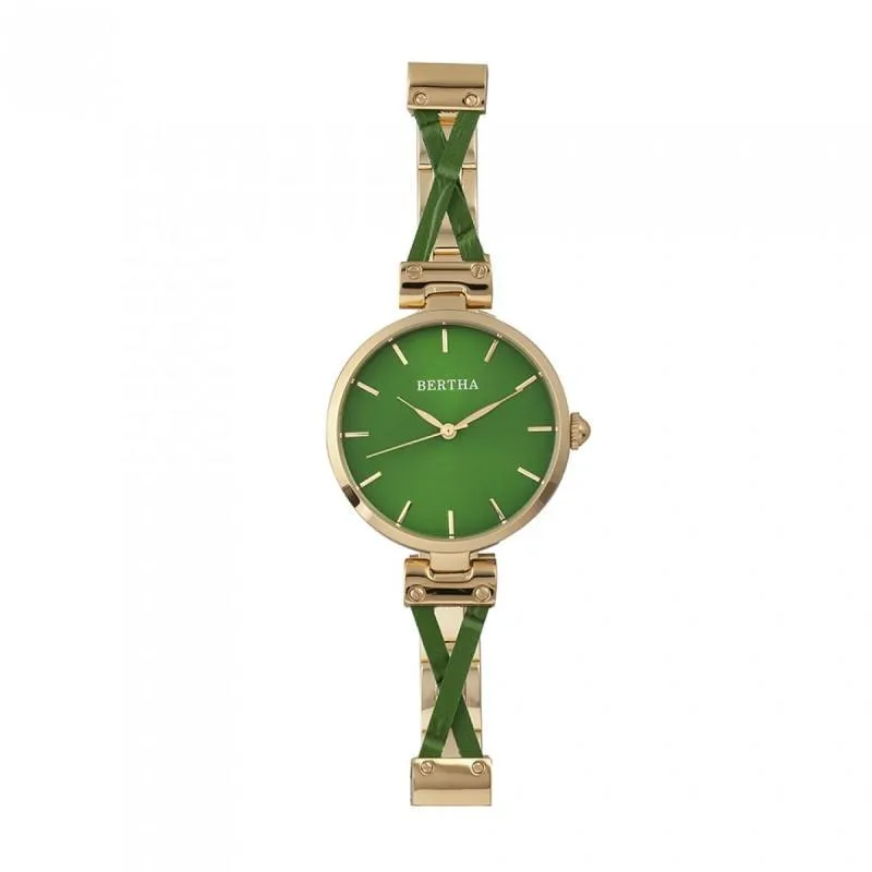 Bertha Amanda Criss-Cross Ladies Watch