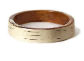 Birch Bark Resin Bracelet