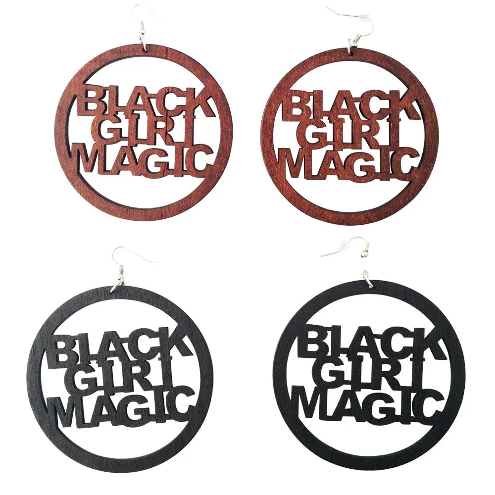 Black Girl Magic Earrings | natural hair earrings | Afrocentric earrings