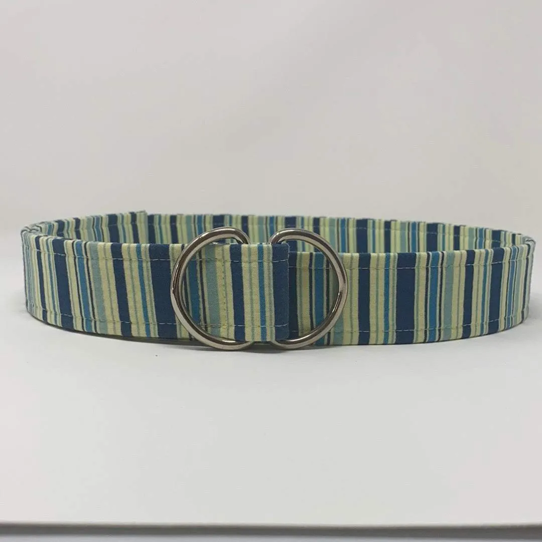 Blue Striped Belt