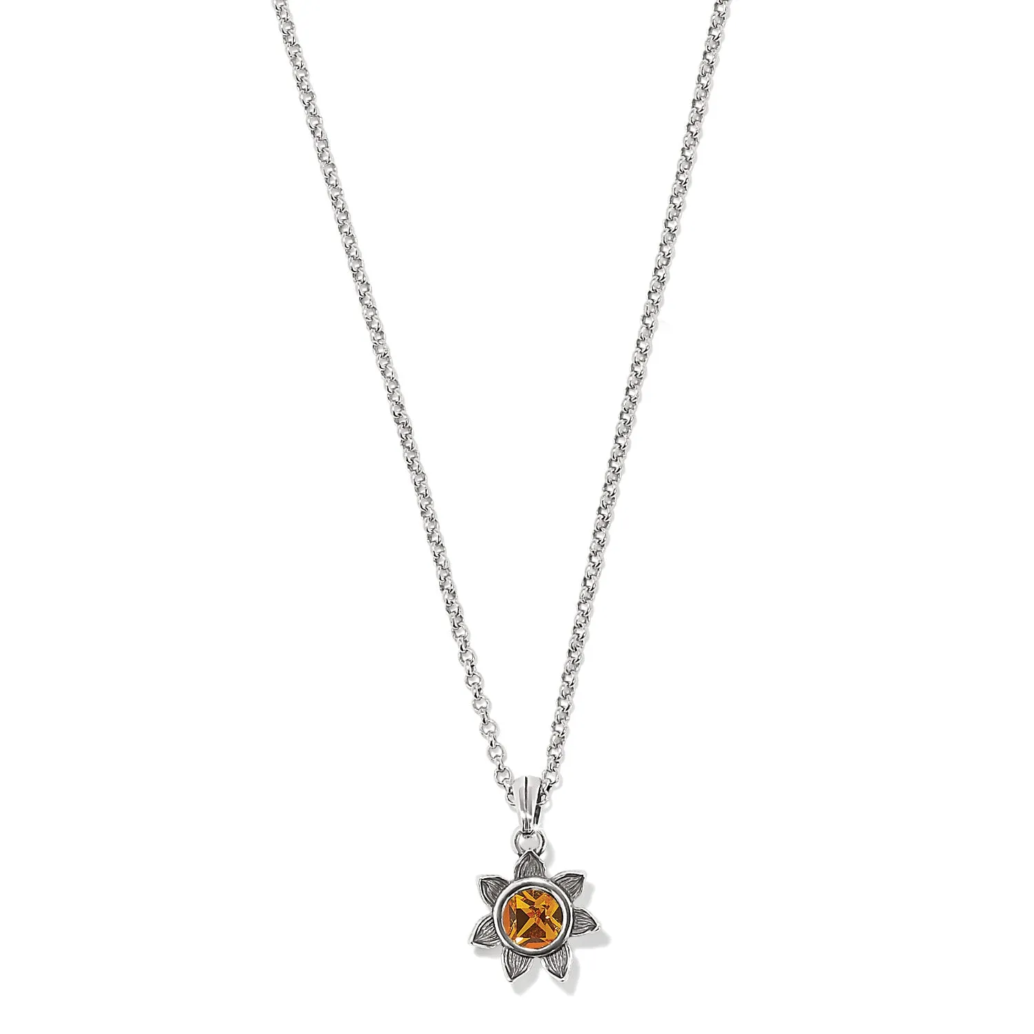 Brighton Everbloom  Sunflower Birthstone Necklaces (multiple colors)