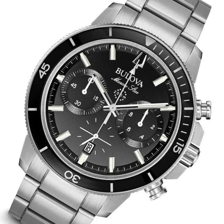 Bulova Marine Star Gents Multi Function Stainless Steel  Men's Watch - 96B272