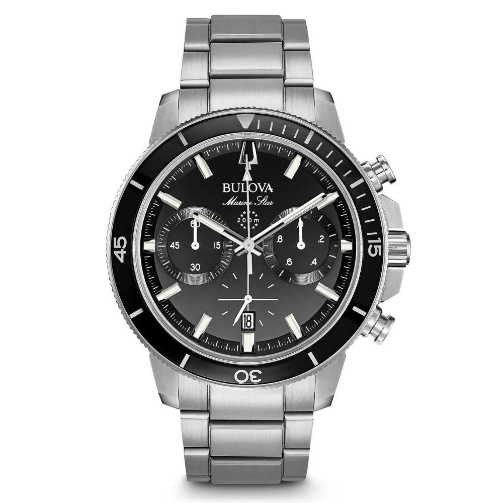 Bulova Marine Star Gents Multi Function Stainless Steel  Men's Watch - 96B272