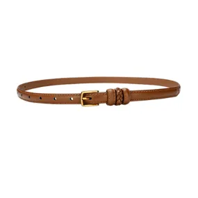 Caramel Women Genuine Leather Belt 焦糖色女士真皮皮带 KCBELT1058