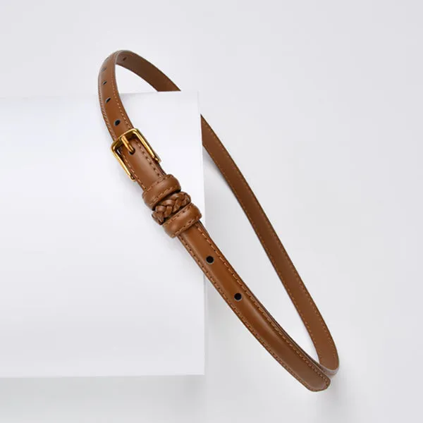 Caramel Women Genuine Leather Belt 焦糖色女士真皮皮带 KCBELT1058