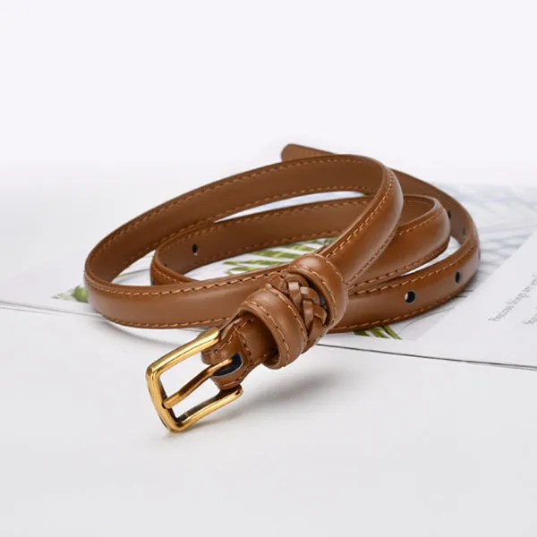 Caramel Women Genuine Leather Belt 焦糖色女士真皮皮带 KCBELT1058