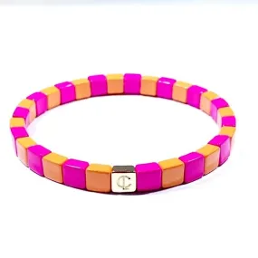 Caryn Lawn - Tiny Tile Bracelet in Sherbert