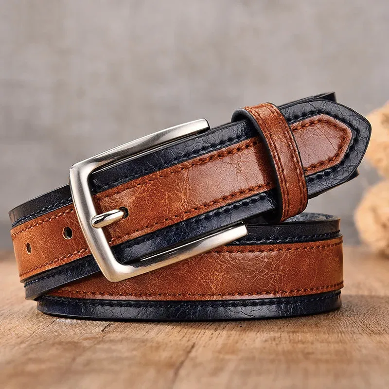 Casual Patchwork Men Belts Designers Luxury Man Fashion Belt Trends Trousers With Three Color To Choose Wholesale Free Shipping