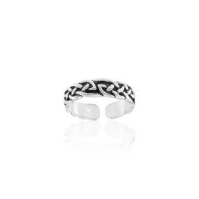 Celtic Knotwork Sterling Silver Toe Ring TR604