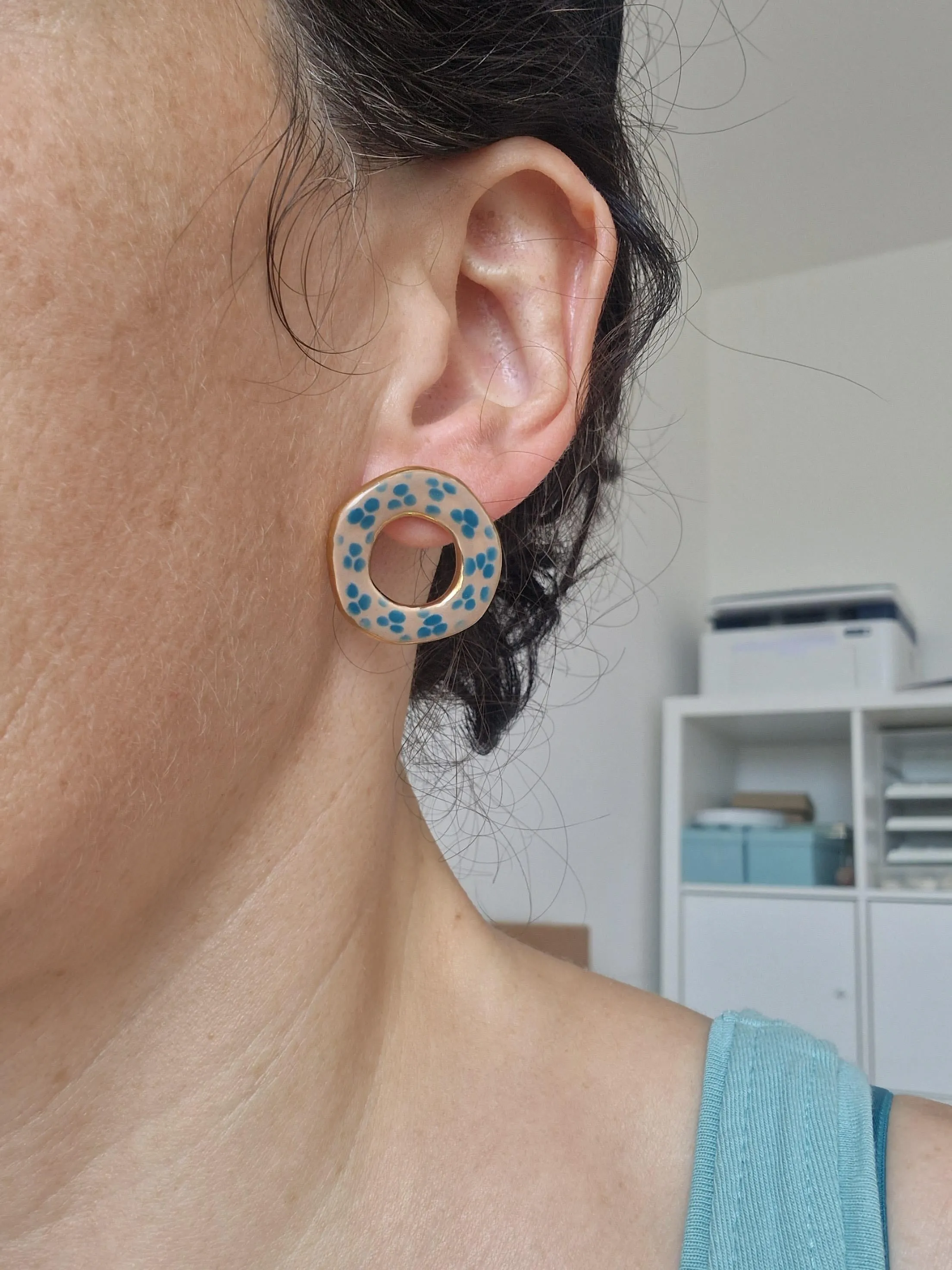 Ceramic earrings No. 26