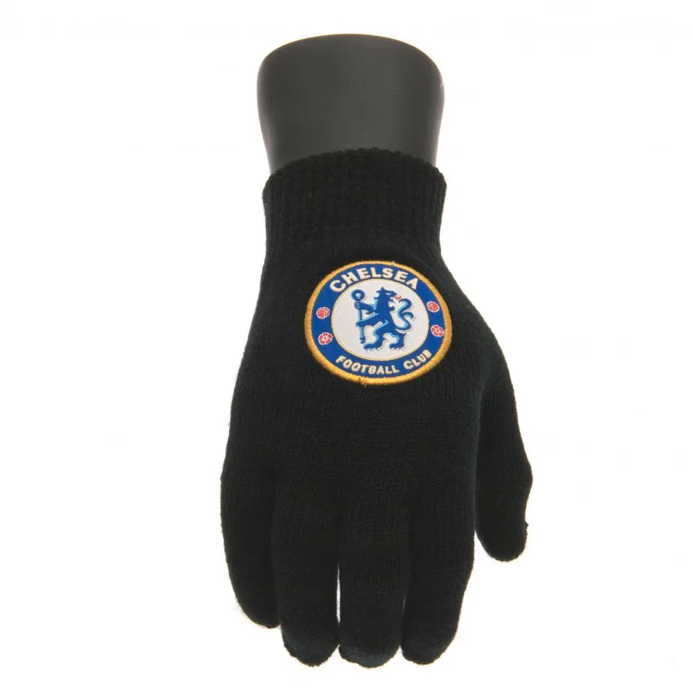 Chelsea FC Knitted Gloves for Juniors