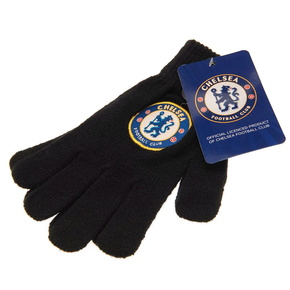 Chelsea FC Knitted Gloves for Juniors