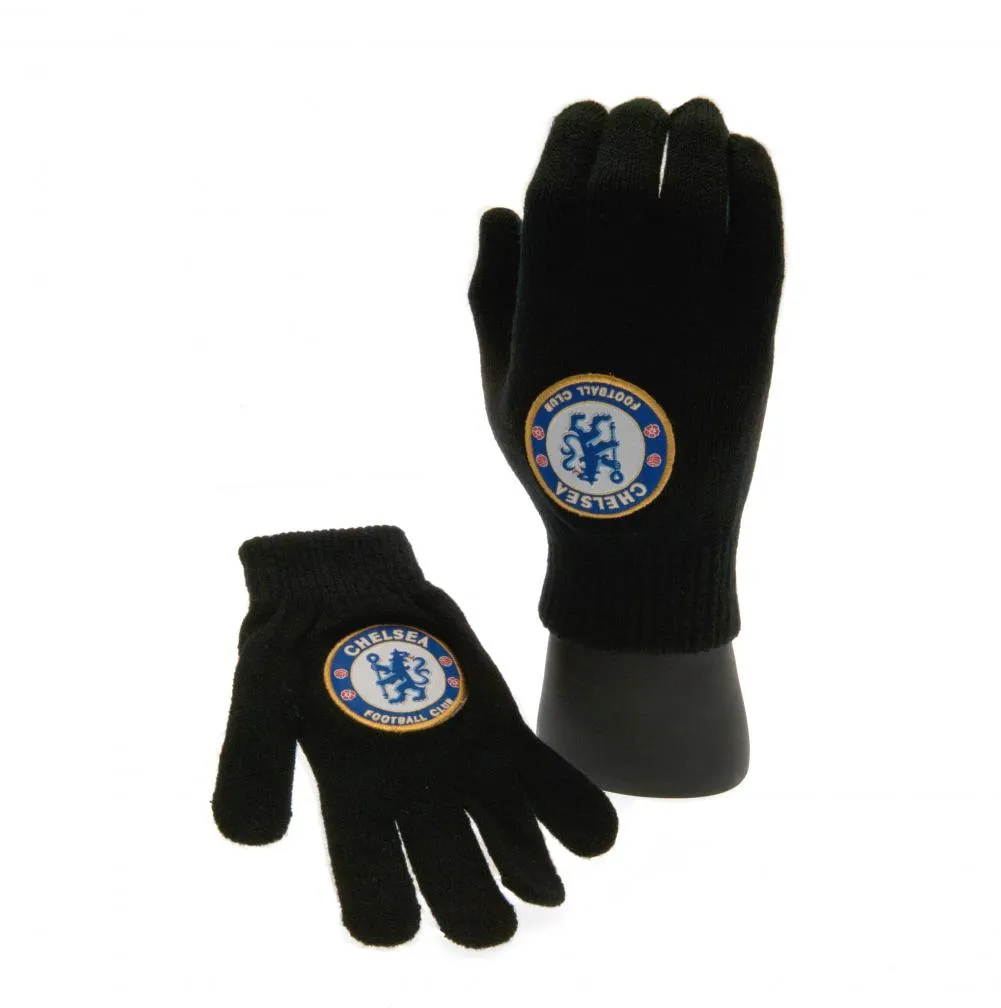 Chelsea FC Knitted Gloves for Juniors