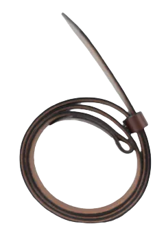 Chestnut 1.25 Inch (32mm) Buckleless Leather Belt Strap Chicago Screws