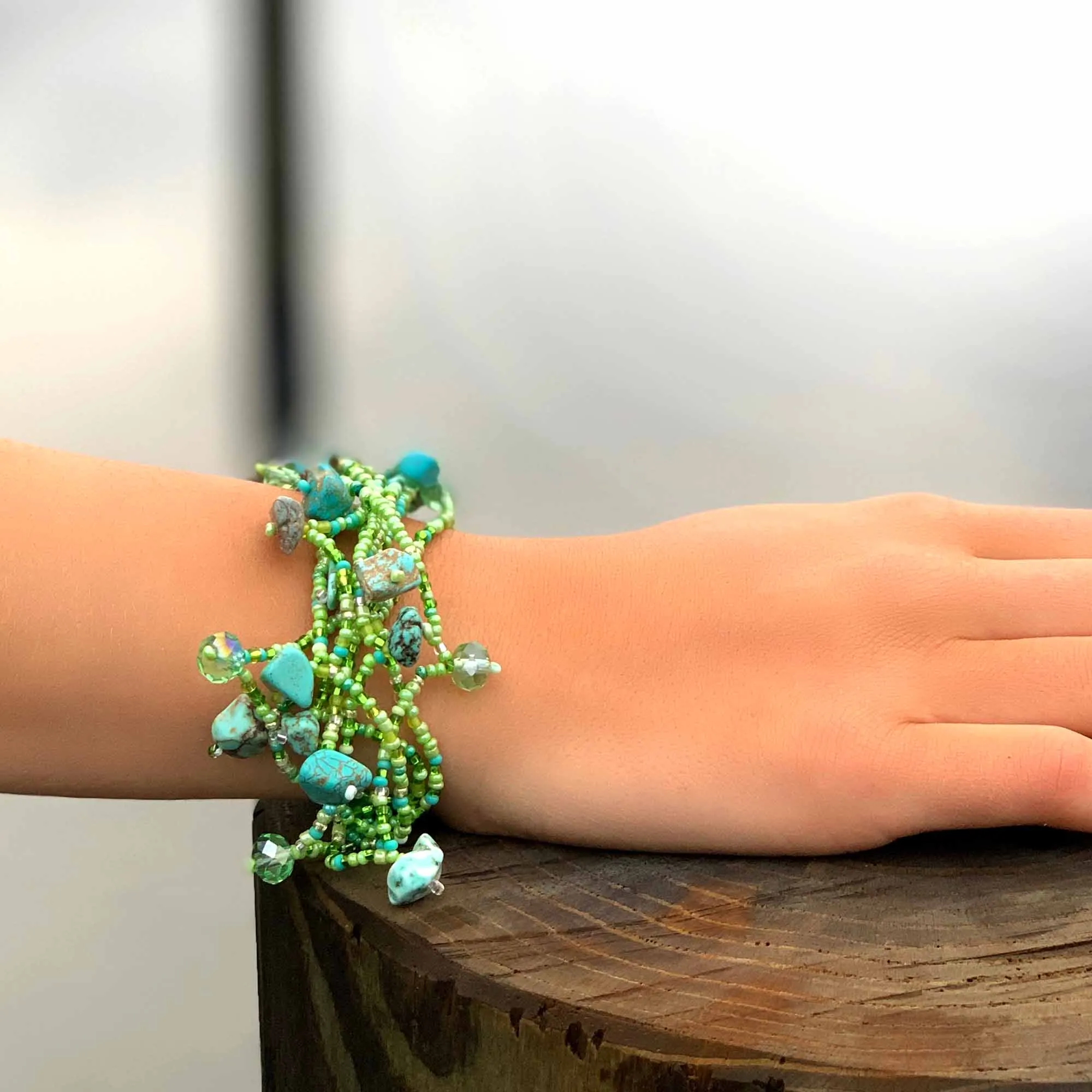 Chunky Stone Bracelet Greens Lucias Imports