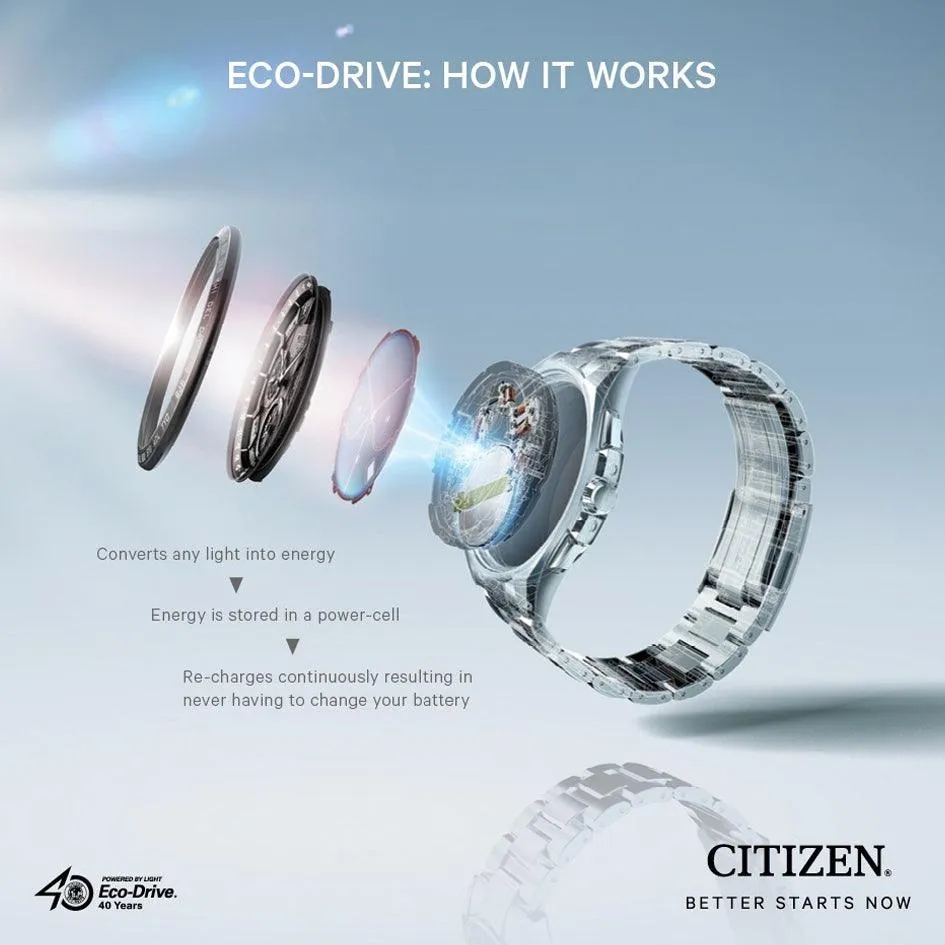 Citizen Eco-Drive Ladies Crystal Collection Watch EW5375-57E