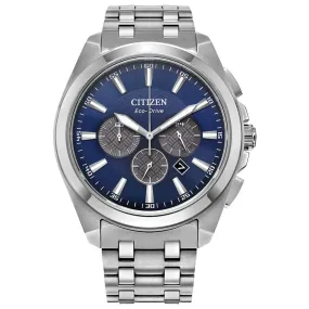 CITIZEN MEN ECO WR100 SS BRAC BLU CA4510-55L