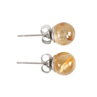 Citrine Stud Earrings