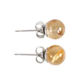 Citrine Stud Earrings