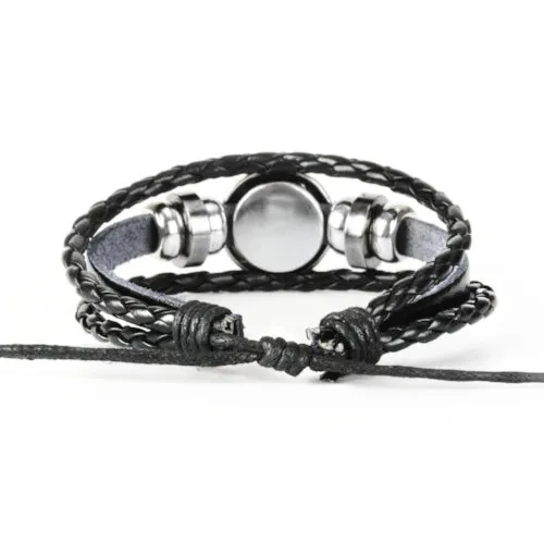 Classy Men Libra Zodiac Symbol Bracelet