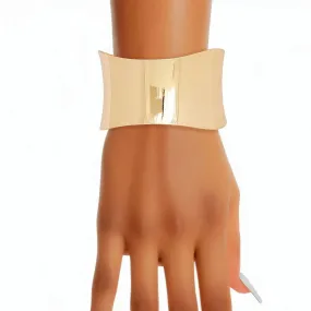 Cuff Gold Polished Bracelet for Women