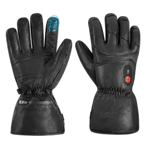 DAY WOLF  Electric Rechargeable Battery Leather Thick Heated Gloves Waterproof