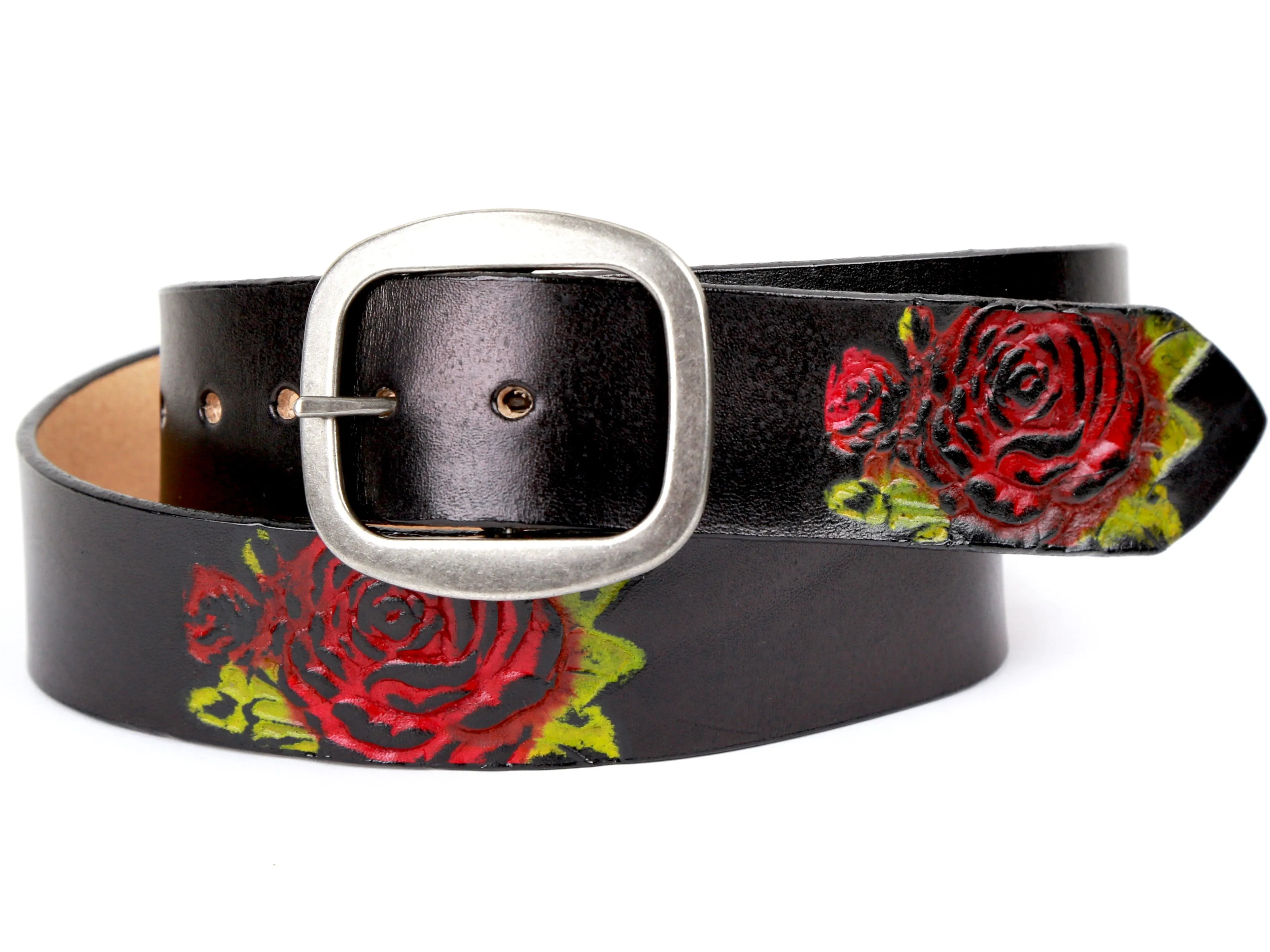 Desert Rose Leather Belt