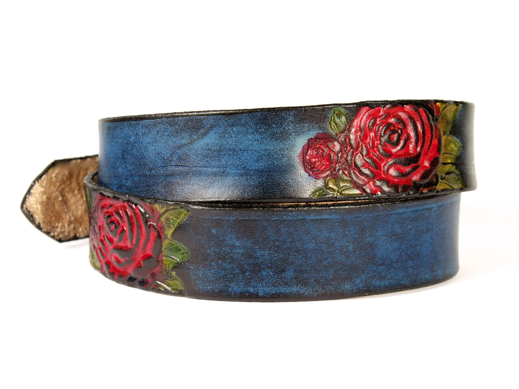 Desert Rose Leather Belt