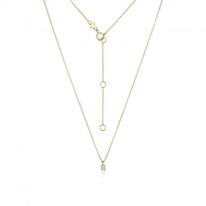 Diamond Jewellery 18ct Gold Diamond Necklace NDQ149
