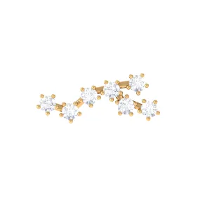Diamond Virgo Constellation Earring for Cartilage Piercing