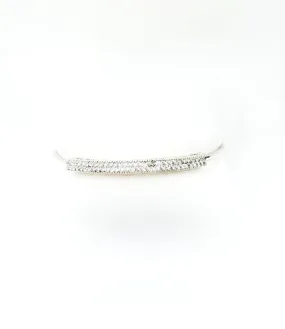 DOUBLE ROW CZ BAR CUFF